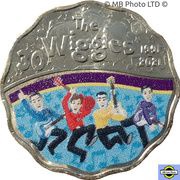 30 cents - Elizabeth II 6th Portrait - 30 Years of the Wiggles; Original Wiggles reverse image