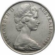 50 Cents - Elizabeth II 2nd Portrait - Round type obverse image