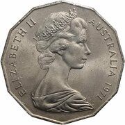 50 Cents - Elizabeth II 2nd Portrait - Dodecagonal type obverse image