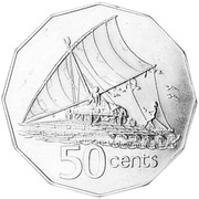 50 Cents - Elizabeth II 2nd Portrait - Fiji Reverse Mule, Australia, 1978 reverse image