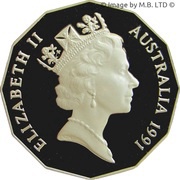 50 Cents - Elizabeth II 3rd Portrait - Masterpieces in Silver Proof obverse image