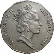 50 Cents - Elizabeth II 3rd Portrait - Edward "Weary" Dunlop obverse image