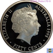 50 Cents - Elizabeth II 4th Portrait - Masterpiece in Silver - 1937 Crown obverse image
