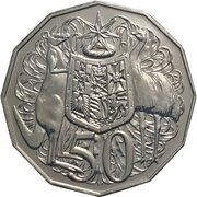 50 Cents - Elizabeth II 4th Portrait, Australia, 1999-2019 reverse image