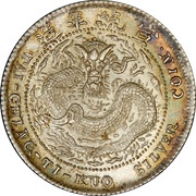 2 Jiao - Guangxu Kirin type, China, 1909 reverse image