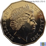 50 Cents - Elizabeth II 4th Portrait - Federation - Victoria obverse image