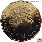 50 Cents - Elizabeth II 4th Portrait - Federation - Northern Territory obverse image