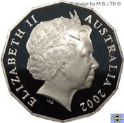 50 Cents - Elizabeth II 4th Portrait - Year of the Outback obverse image
