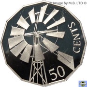 50 Cents - Elizabeth II 4th Portrait - Year of the Outback, Australia, 2002 reverse image