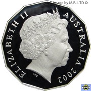 50 Cents - Elizabeth II 4th Portrait - Golden Jubilee - Silver Proof obverse image