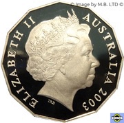 50 Cents - Elizabeth II 4th Portrait - Volunteers obverse image