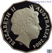 50 Cents - Elizabeth II 4th Portrait - Student Design - Silver Proof obverse image