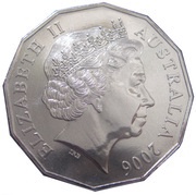 50 Cents - Elizabeth II 4th Portrait - 80th Birthday obverse image