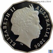 50 Cents - Elizabeth II 4th Portrait - 80th Birthday - Silver Proof obverse image
