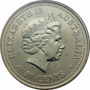 50 Cents - Elizabeth II 4th Portrait - Year of the Pig obverse image