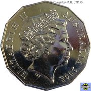 50 Cents - Elizabeth II 4th Portrait - Scouting 100 Years obverse image