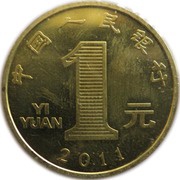 1 Yuan Year of the Rabbit obverse image