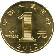 1 Yuan Year of the Dragon obverse image