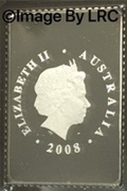 50 Cents - Elizabeth II 4th Portrait - Olympic Games Beijing - Stamp Shaped obverse image