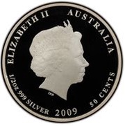 50 Cents - Elizabeth II 4th Portrait - Lionfish obverse image