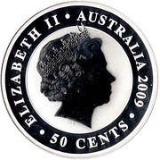 50 Cents - Elizabeth II 4th Portrait - Koala - Silver Bullion obverse image