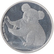 50 Cents - Elizabeth II 4th Portrait - Koala - Silver Bullion reverse image