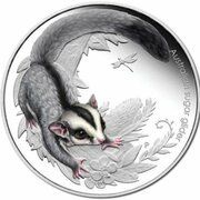 50 Cents - Elizabeth II 4th Portrait - Bush Babies - Sugar Glider, Australia, 2010 reverse image