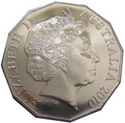 50 Cents - Elizabeth II 4th Portrait - Royal Engagement obverse image