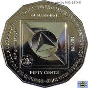 50 Cents - Elizabeth II 4th Portrait - National Service, Australia, 2011 reverse image