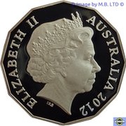 50 Cents - Elizabeth II 4th Portrait - Diamond Jubilee - Silver Proof obverse image