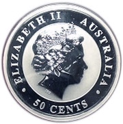 50 Cents - Elizabeth II 4th Portrait - Koala - Silver Bullion Coin obverse image