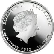 50 Cents - Elizabeth II 4th Portrait - Manta Ray obverse image