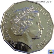 50 Cents - Elizabeth II 4th Portrait - 50th Anniversary of the Australian Ballet obverse image