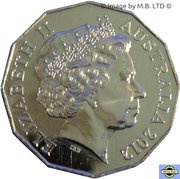 50 Cents - Elizabeth II 4th Portrait - 70th Anniversary of the Kokoda Trail obverse image