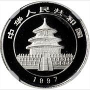 10 Yuan Panda; Platinum obverse image