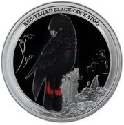 50 Cents - Elizabeth II 4th Portrait - Red-Tailed Black-Cockatoo, Australia, 2013 reverse image