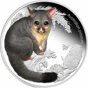 50 Cents - Elizabeth II 4th Portrait - Bush Babies - Possum, Australia, 2013 reverse image