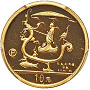 10 Yuan Dragon Culture, China, 1998 reverse image