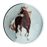 10 Yuan Year of the Horse, China, 2002 reverse image