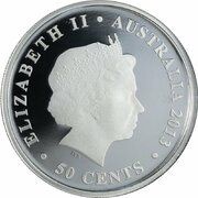 50 Cents - Elizabeth II 4th Portrait - Merry Christmas - Silver obverse image