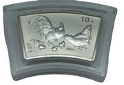 10 Yuan Year of the Rooster, China, 2005 reverse image