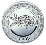 10 Yuan Year of the Rat; Colored obverse image