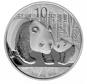 10 Yuan Panda, China, 2011 reverse image