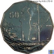 50 Cents - Elizabeth II 4th Portrait - Australians at War - Gallipoli Campaign, Australia, 2014 reverse image