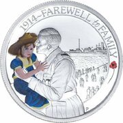 50 Cents - Elizabeth II 4th Portrait - 1914 Farewell to Family, Australia, 2014 reverse image