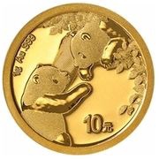 10 Yuan Panda, China, 2023 reverse image