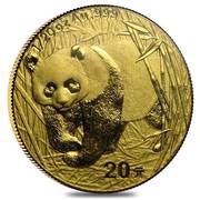 20 Yuan Panda, China, 2001-2002 reverse image