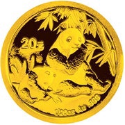 20 Yuan Panda, China, 2007 reverse image