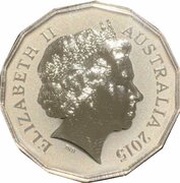 50 Cents - Elizabeth II 4th Portrait - Year of the Goat - Silver Proof obverse image