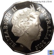 50 Cents - Elizabeth II 4th Portrait - 50th Anniversary of Play School, Humpty obverse image